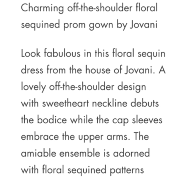 Jovani Black Off the Shoulder Sequin Floral Dress Mother of Bride Flare Luxury - Picture 9 of 16